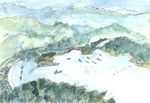 鵜倉団地を望む
